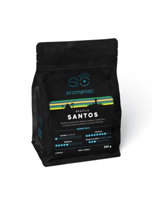 Čerstvá káva Brazílie Santos zrnková 250 g
