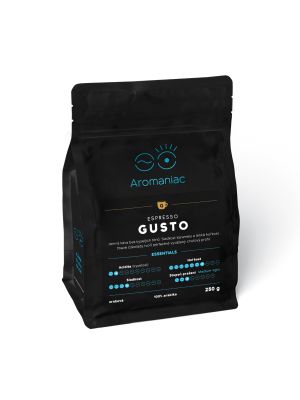 Čerstvá káva Espresso Gusto zrnková 250 g